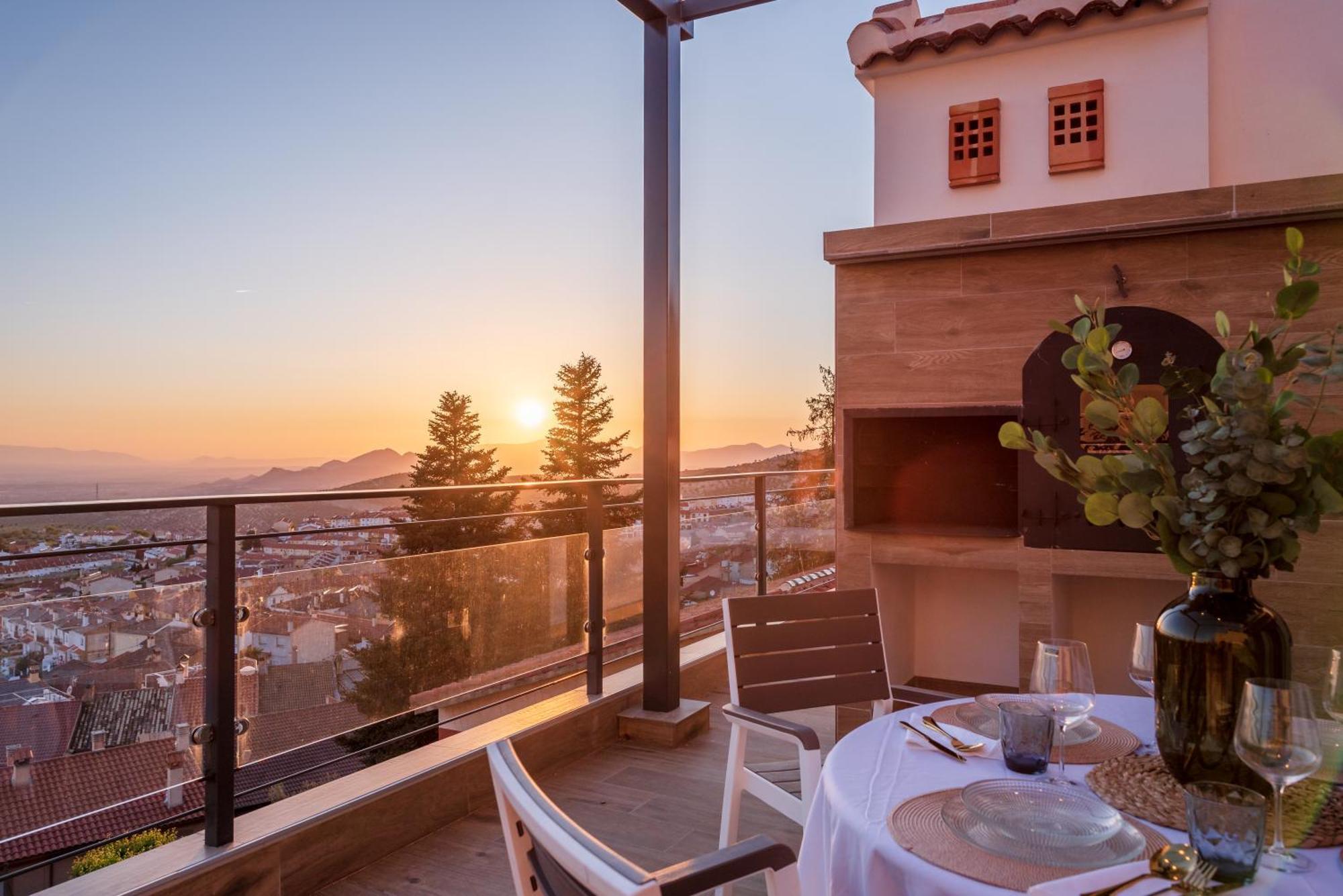 Casa Penalisa Con Jacuzzi, Barbacoa, Chimenea Y Vistas Panoramicas A Granada Villa Alfacar Bagian luar foto